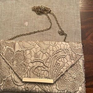 Gunne  Sax by Jessica McClintock cream colored lace purse